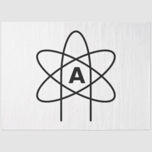 Papel De Seda Símbolo do ateísmo (Atom Emblem)
