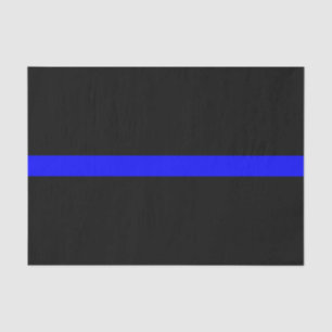 Papel De Seda Símbolo Memorial de Linha Azul Fino ativado