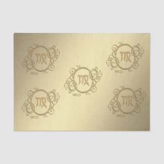 Papel De Seda Símbolo Virgo Zodiac