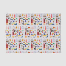 Papel De Seda Símbolos britânicos do Reino Unido