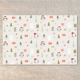 Papel De Seda Símbolos de Natal Modernos