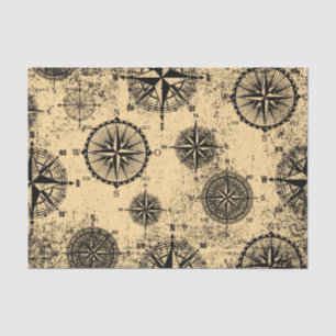 Papel De Seda Símbolos Vintage Compass