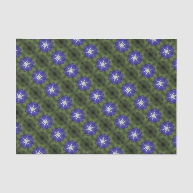 Papel De Seda Simetria de Bluebonnet (Frente )