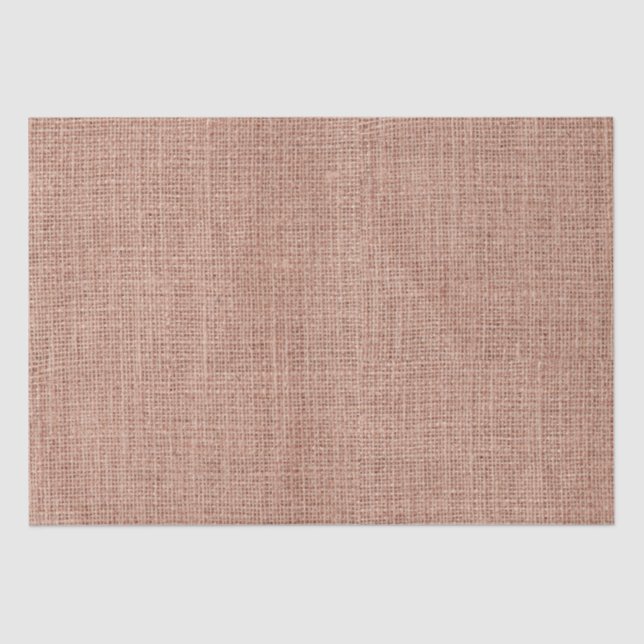 Papel De Seda Simples Burlap Rústico Feminino Rosa Bege (Frente )