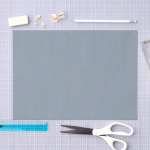 Papel De Seda Simples cor azul pombo empoeirada