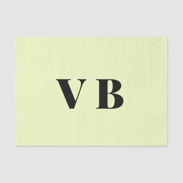 Papel De Seda simples e mínimo personalizado pastel personalizad (Frente )