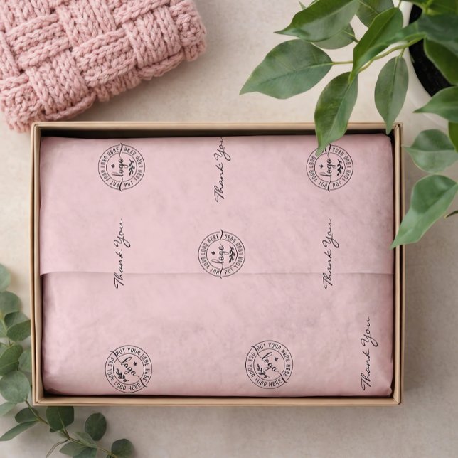 Papel De Seda Simples Minimalista Moderno Rosa Claro (Criador carregado)