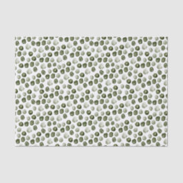 Papel De Seda Simples pontos verdes modernos Natal com aquarela