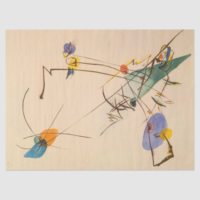 Papel De Seda Simples por Wassily Kandinsky (Frente )
