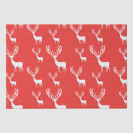 Papel De Seda Simples Rebeldes Vermelhos Natal Padrão Xmas