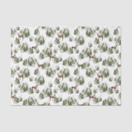 Papel De Seda Simples Russo Floresta de Inverno Vidro