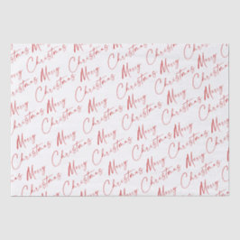 Papel De Seda Simples Script Manuscrito Feliz Natal