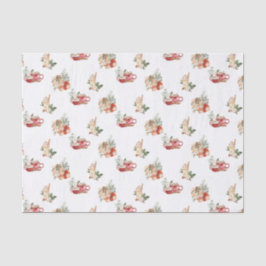 Papel De Seda Simples Vermelho Inverno Vermelho Aestésico Mola d