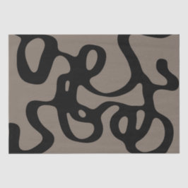 Papel De Seda Sinais distantes: Abstrato preto e Cinza