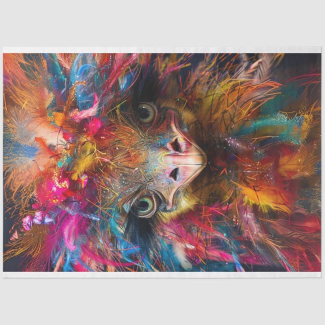 Papel De Seda Sinais RHDs de Ostrich Whimsical Ostrich Wackadood (Frente )