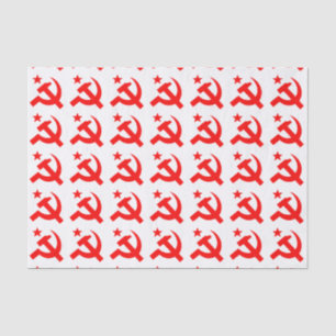 Papel De Seda Sinal comunista de martelo