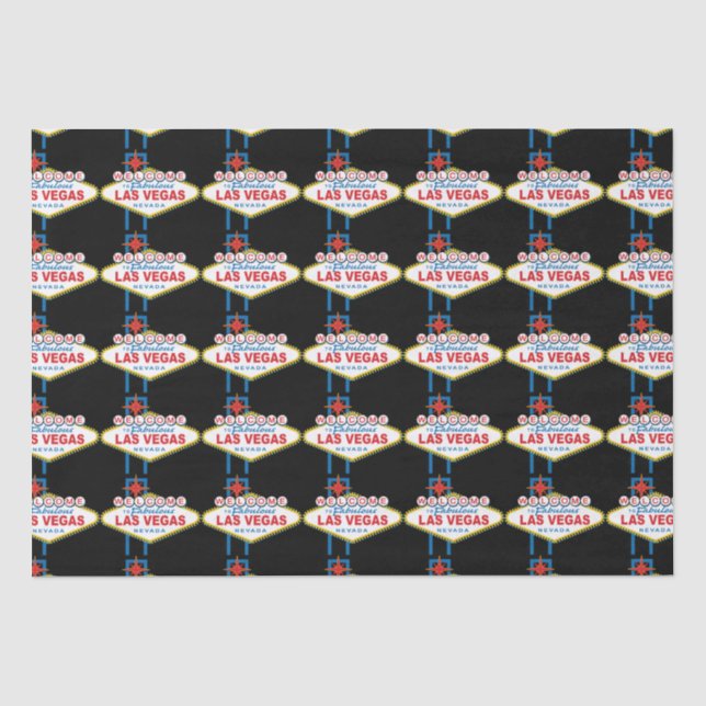 Papel De Seda Sinal de boas-vindas de Las Vegas (Frente )