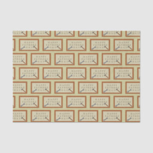 Papel De Seda Sinal de madeira do dia de os pais Padrão