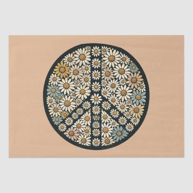 Papel De Seda Sinal de Paz - Daisies (Frente )
