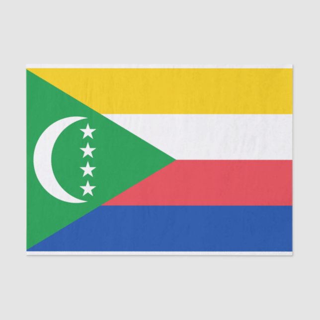 Papel De Seda Sinalizador Comores (Frente )