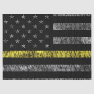 Papel De Seda Sinalizador de Linha Amarelo Fino do Dispatcher
