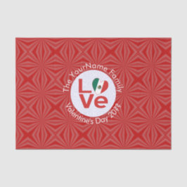 Papel De Seda Sinalizador de LOVE Vermelho Mexicano Personalizad