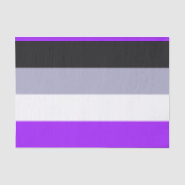 Papel De Seda Sinalizador de Orgulho Asexual de Queda (Frente )