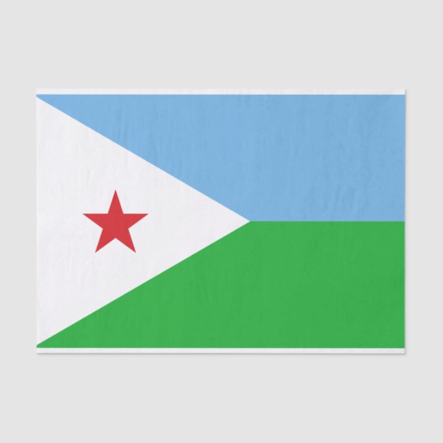 Papel De Seda Sinalizador Djibouti (Frente )