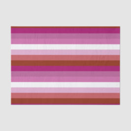 Papel De Seda Sinalizador do Orgulho Lésbico Horizontal