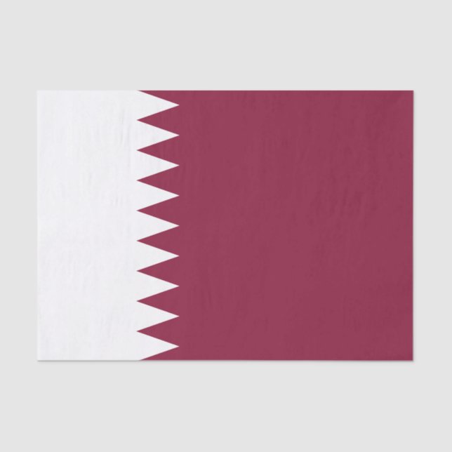 Papel De Seda Sinalizador do Qatar (Frente )