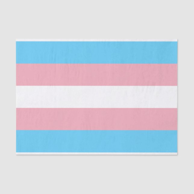 Papel De Seda Sinalizador Trans Pride (Orgulho Transgênero) (Frente )