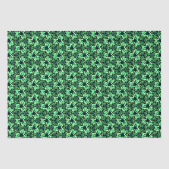 Papel De Seda Sinfonia em verde (Frente )