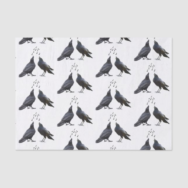 Papel De Seda Singing Crows Tissue Paper (Frente )