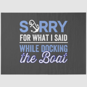 Papel De Seda Sinto muito pelo que disse enquanto estava docking
