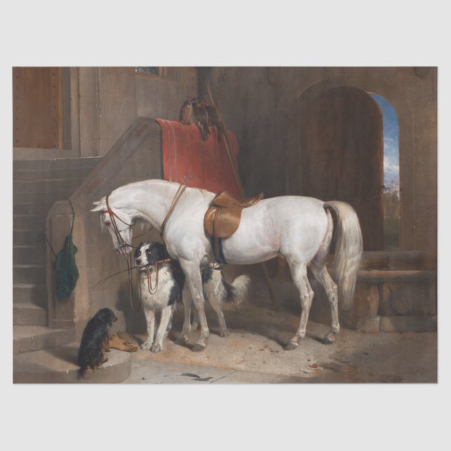 Papel De Seda Sir Edwin Henry Landseer | Favoritos, a propriedad (Frente )