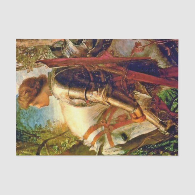 Papel De Seda “Sir Galahad” by George Frederic Watts (Frente )