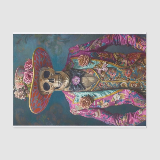 Papel De Seda Skeleton Life2 (Frente )