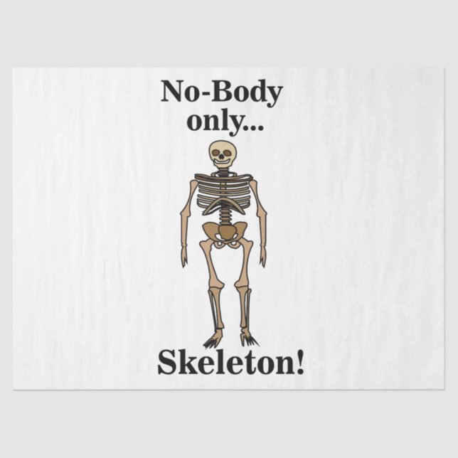 Papel De Seda Skeleton No-Body Funny (Frente )
