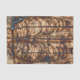 Papel De Seda Skeleton Rib Cage Beige Brown Cinza Vintage Xray