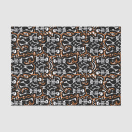 Papel De Seda Skeletons Dançantes Halloween ou Dia dos Mortos