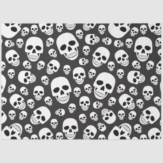 Papel De Seda Skeletons, Skeletons e Eyeball Series Design 18 (Frente )