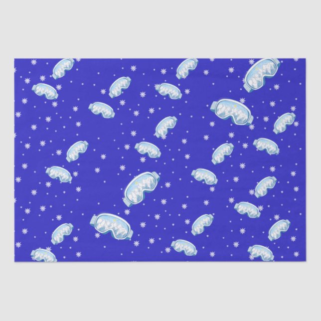 Papel De Seda Ski Goggles Snowflake Dance (Frente )