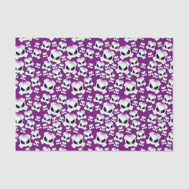 Papel De Seda Skullz feminino (Frente )