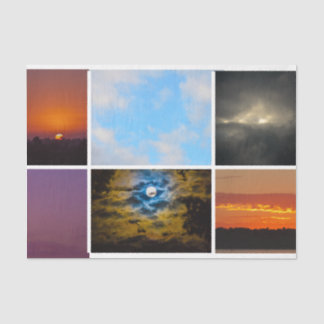 Papel De Seda Sky Photos Sunset Sky Cloups Completo Roxo
