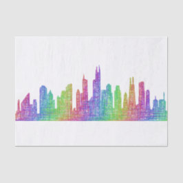 Papel De Seda Skyline de Chicago