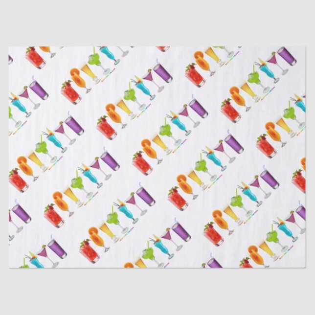 Papel De Seda SlipperyJoe aplaude coquetéis de álcool LGBTQIA ga (Frente )