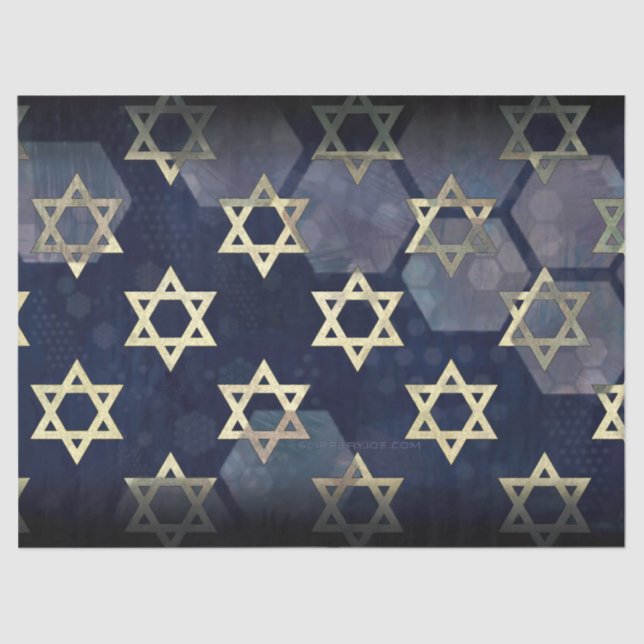 Papel De Seda SlipperyJoe's Happy Hanukkah, estrela múltipla do  (Frente )
