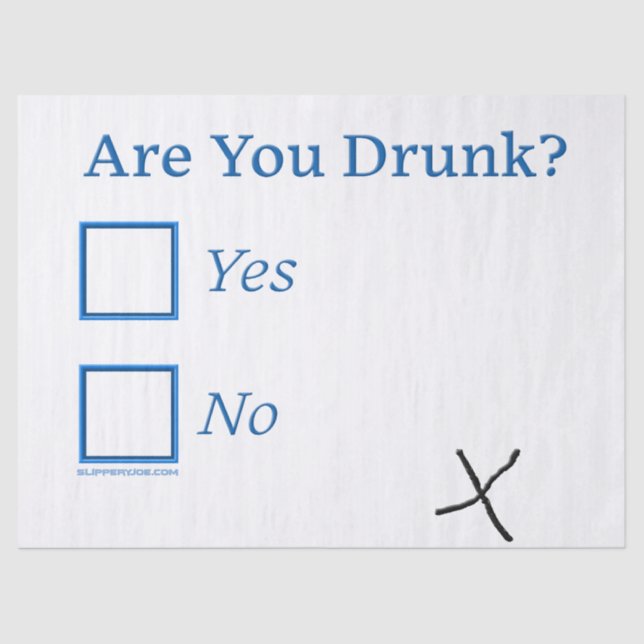 Papel De Seda SlipperyJoe's You Bebado hammered caixas c (Frente )