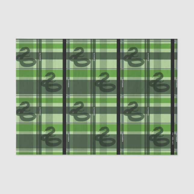 Papel De Seda SLYTHERIN™ Tartan Plaid Pattern (Frente )