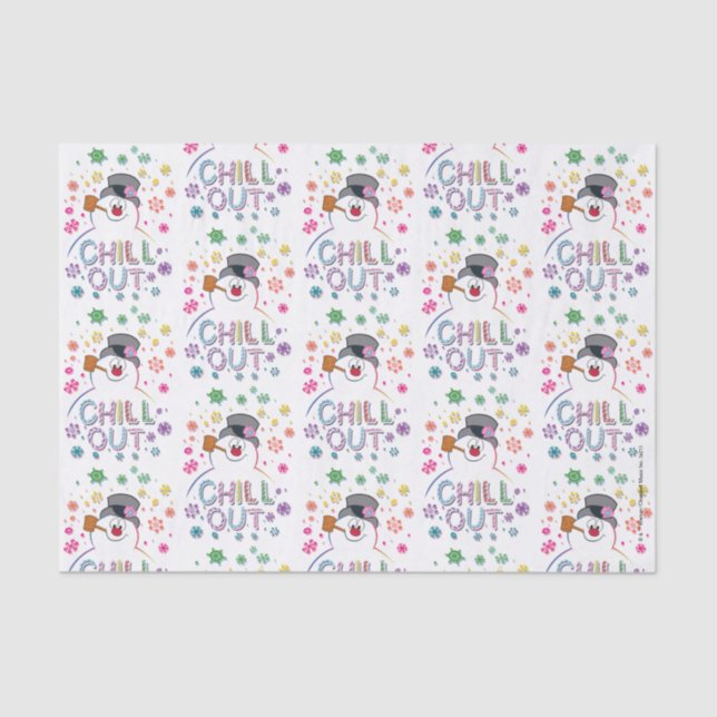 Papel De Seda Snowman™ congelado | Colunas Arco-Íris "Frio" (Frente )